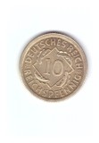 Moneda Germania 10 pfennig 1936 F, stare buna, curata