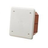 Doza derivatie incastrata Gewiss 92 x 92 x 45 mm, IP40, cutie jonctiune/racord, montare ingropata, capac cu 4 suruburi