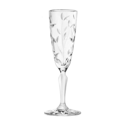 Pahar pentru sampanie RCR Cristalleria Laurus, sticla cristalina, transparent, 160 ml, set 6 bucati foto