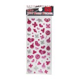 Stickere decor unghii, Sweet Stickers, inimi, culoare argintie