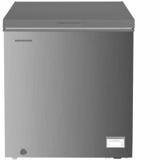 Lada frigorifica Heinner HCF-HM145CSE++, 142 l, Clasa E, Convertibila Frigider/Congelator, Control electronic, Argintiu