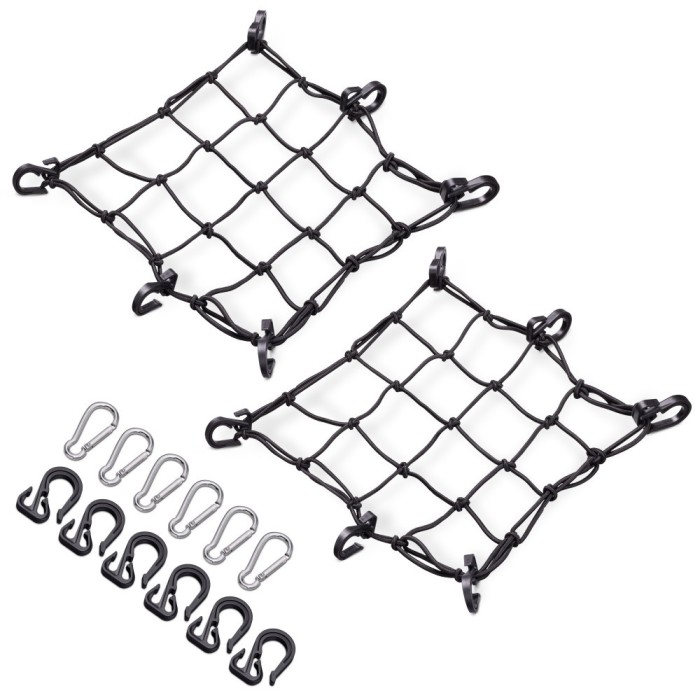 Set 2 Plase de marfa pentru motociclete Navaris, 40 x 40 cm, Carlige, Carabiniere, 54307.01
