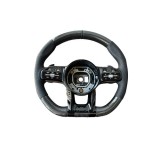 Volan sport piele perforata si carbon compatibil cu modelele Mercedes 2010-2021 Produs compatibil - nu este OEM Cod: OCH-14