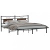 VidaXL Cadru pat fără saltea Stejar maro 183x213 cm Lemn prelucrat 4106846
