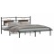 vidaXL Cadru pat fără saltea Stejar maro 183x213 cm Lemn prelucrat 4106846