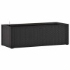 Strat inaltat gradina sistem auto-udare, antracit, 100x43x33 cm