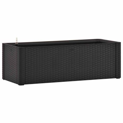 Strat inaltat gradina sistem auto-udare, antracit, 100x43x33 cm foto