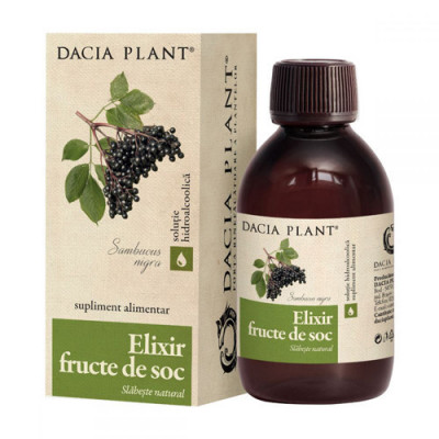 Elixir din Fructe de Soc tinctura, 200ml, Dacia Plant foto