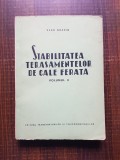 Vlad Gradin - Stabilitatea terasamentelor de cale ferata Vol. 2, Editura Transporturilor 1964, carte constructii cai ferate