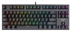 Tastatura Gaming Mecanica HAVIT KB857L, RGB, Backlit, USB, Black foto
