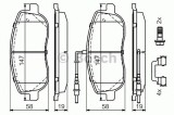 Set placute frana,frana disc FIAT SCUDO combinato (220P) (1996 - 2006) BOSCH 0 986 494 615