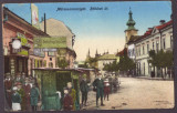1199 - SIGHET, Maramures, store, market - old postcard, CENSOR - used - 1916
