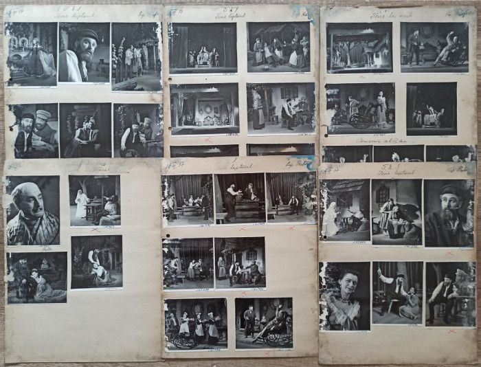 Scene din Tevie laptarul, Teatrul Evreiesc de Stat 1957// lot 36 fotografii