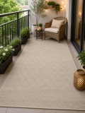 Cumpara ieftin Covor Jersey Home A764 E511, Marime 100 x 200 cm, Bej, Fara fir, Tesatura plata, Antialergic, Polipropilena, Hidrofug,Bucatarie, Hol, Balcon,Terasa