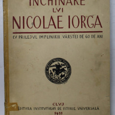 Inchinare lui Nicolae Iorga - Cluj, 1931