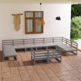 Gossi set mobilier de gradina, 12 piese, lemn masiv de pin