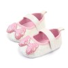 Pantofiori sclipitori cu fundite roz (Marime Disponibila: 6-9 luni (Marimea 19, Superbaby