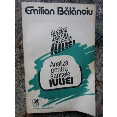 EMILIAN BALANOIU - ANALIZA PENTRU SANSELE IULIEI ( POVESTIRI )