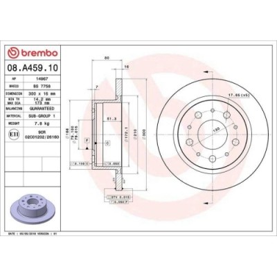 Set disc frana Citroen Jumper 2 Box 04.06-, Jumper 2 Bus 04.06-, Jumper 2 04.06-; Fiat Ducato Box ( 250) 07.06-, Ducato Bus (250) 07.06-, Ducato (250 foto