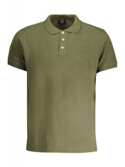 Tricou polo barbati, cu mini logo brodat, Regular fit, Verde inchis (Marime: foto