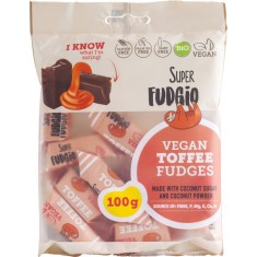 Caramele aroma toffee, bio, 100g, Super Fudgio