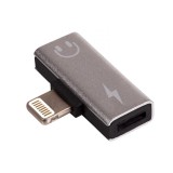 Cumpara ieftin Adaptor splitter universal 2in1 pentru casti si incarcare iPhone,3x mufe Lightning - Argintiu