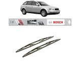 Cumpara ieftin Set 2 stergatoare AUDI A4 B6 Avant (8E5) 2001-2004, Tip Clasic Standard, Bosch Twin