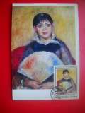 HOPCT MAXIMA NR 1374 FATA CU EVANTAI/ RENOIR -CP PICTURA-RUSIA
