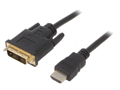 Cablu DVI-D la HDMI 4,5m Negru foto
