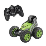 Masina cu telecomanda cu lumina si functie de rostogolire 360 de grade, Verde, ATU-080138, Plastic, Oem