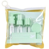 Set Recipiente pentru Cosmetice, Flippy, 5 Piese, cu Gentuta, pentru Calatorii, Reutilizabile, Verde, Material Plastic, 40 ml, 10g