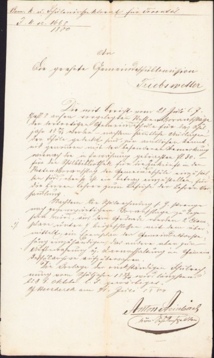 A1016 Act, 1880, Tomnatic, județul Timiș