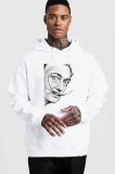 Cumpara ieftin Hanorac Barbati Alb - Dali - Portret - 2XL
