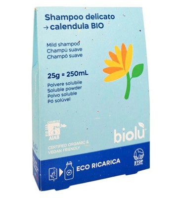 Sampon Ecologic cu Galbenele Pudra 25 grame Eco-Refill Biolu foto