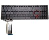 Tastatura Asus Neagra 90NB06R2 R30320 iluminata layout US fara rama enter mic, G551 iluminata layout US fara