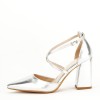 Pantofi argintii eleganti 8710 04, 36, 41, Argintiu