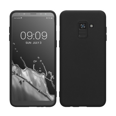 Husa pentru Samsung Galaxy A8 (2018), Silicon, Negru, 43802.47 foto