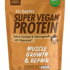 Proteina Super Vegana bio ashwagandha si caramel, 400g, Iswari