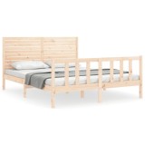 Cumpara ieftin Cadru de pat fara saltea, 160x200 cm, lemn masiv pin