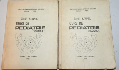 Curs de pediatrie - Jianu Butnariu VOL. 1 +2 1983 foto