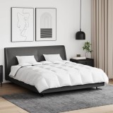 vidaXL Duvet de iarnă cu pernă 3 pcs Alb Pene de rață 3376912