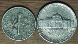 SUA / USA - set de colectie - 5 + 10 cents / nickel + dime - presedintii Jefferson &amp; Roosevelt