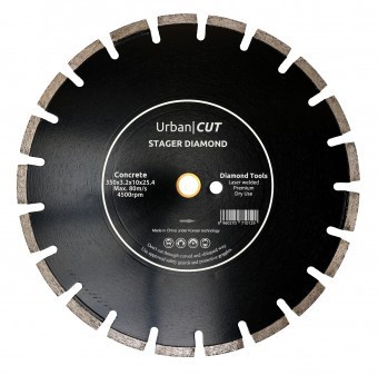 Stager URBAN CUT Disc diamantat 350x3.2x10x25.4-P pentru beton/asfalt - 6960270710129