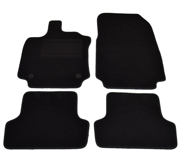 Covorase mocheta Renault Clio 3/5USI 9/2012- Negru, set de 4 bucati AutoDrive ProParts
