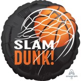 Balon folie Slam DUNK! rotund 45 cm