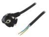 Cablu Electric 3x1,5mm2 PVC 2m Negru 16A 250V