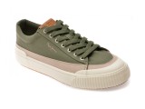 Cumpara ieftin Pantofi sport PEPE JEANS verzi, BEN WASH, din material textil
