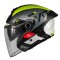 Casca open face pentru scuter - motocicleta MT Cosmo SV Silence B3 galben fluor lucios (ochelari soare integrati) L (59/60cm)