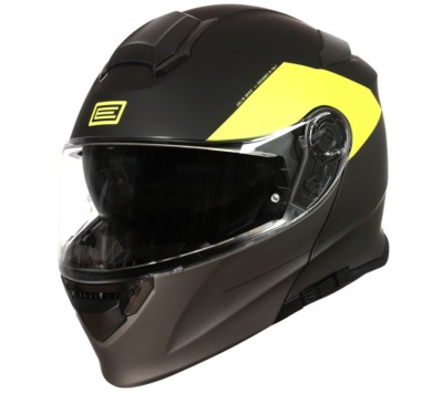 Casca moto rabatabila, cu ochelari, Origine Basic Virgin, culoare galben/negru m... Cod Produs: MX_NEW KASORI1081 foto