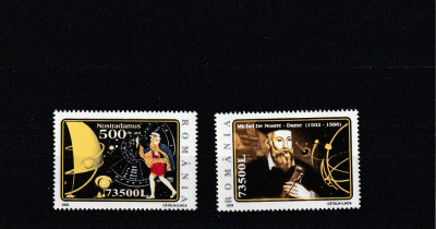 Romania 2003-500 de ani de la nasterea lui Nostradamus,serie 2 val.MNH foto